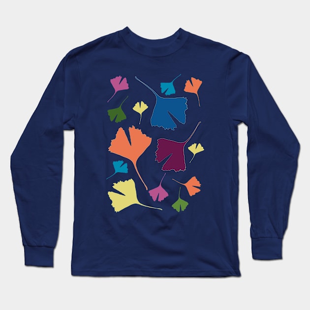 Ginkgo leaves Long Sleeve T-Shirt by Slownessi